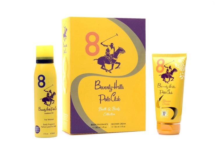 BHPC SET WOMEN'S NO. 8 YELLOW DEODORANT 150 ml & SHOWER CREAM 150 ml  - Innovation Lifestyle Corporation (M) Sdn Bhd