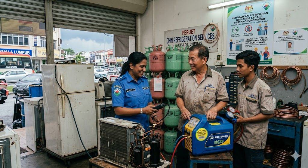 ozone depletion gas control refrigeration Malaysia DOE