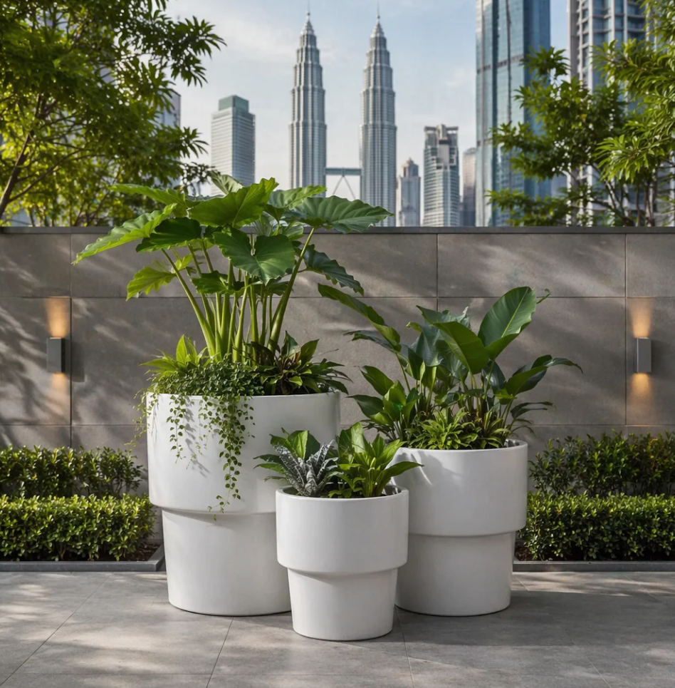 Best Ceramic Flowerpot Supplier Malaysia PC1247-18558-3 马来西亚陶瓷花盆供应商 Pembekal Pasu Bunga Seramik Malaysia