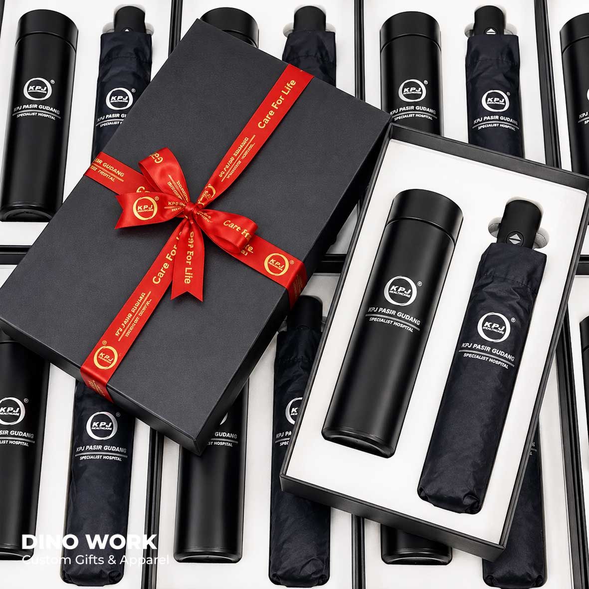 Premium Quality Vacuum Flask & Umbrella Gift Set (2in1)