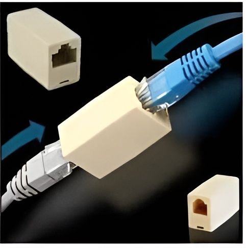 RJ45 NETWORK 1 TO 1 CONNECTOR / CABLE EXTENDER (W)