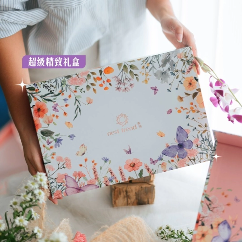 【Nesttrend】Mother's Day Flower Series Bird's Nest Gift Box - Golden-Mah Bird's Nest Sdn Bhd