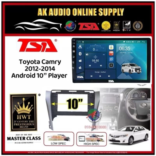 818 2+32GB◾TSA Toyota Camry 2012 - 2014 Android 10'' inch DSP/QLED/CARPLAY Car Player Monitor