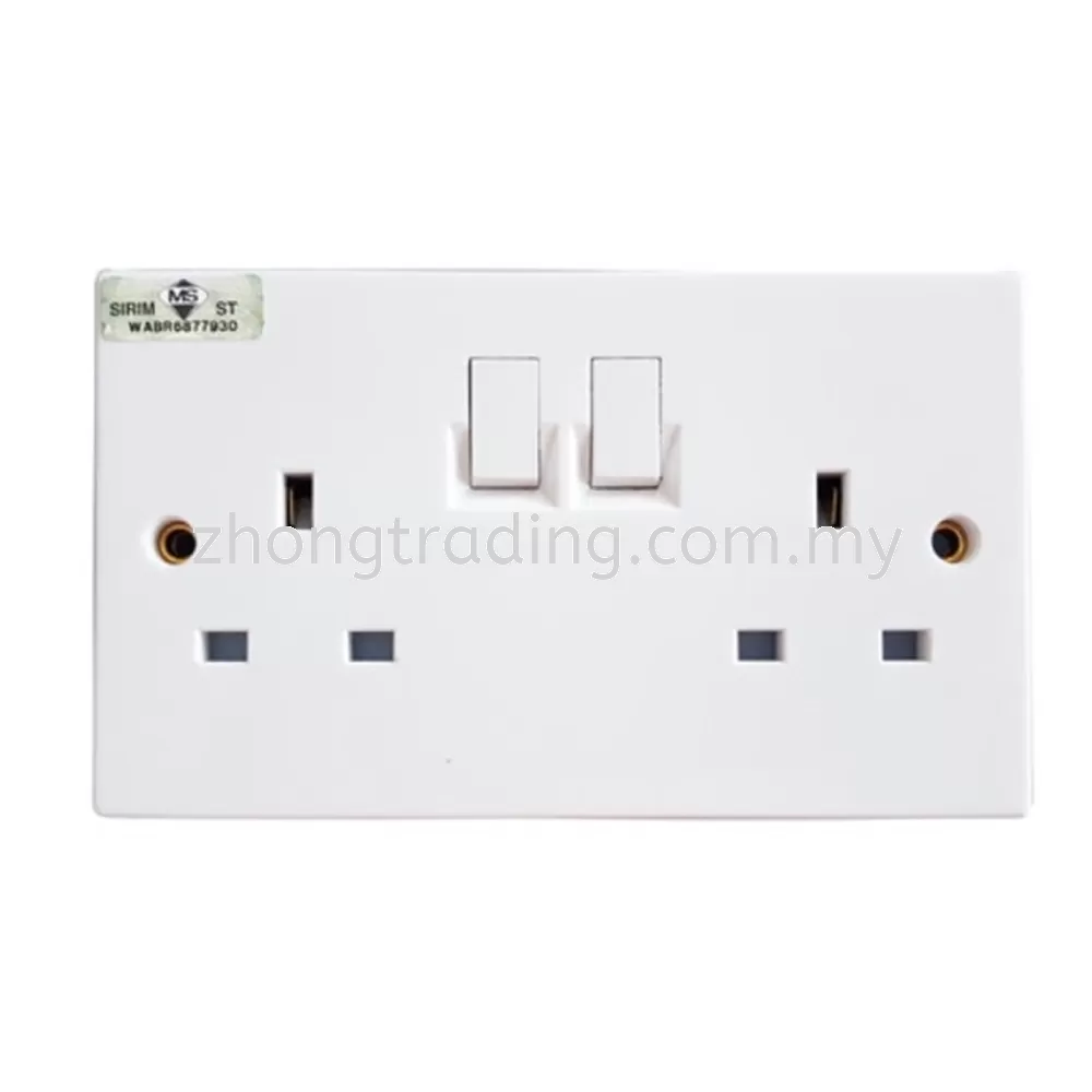 UMS 2213A Double Switch Socket SIRIM