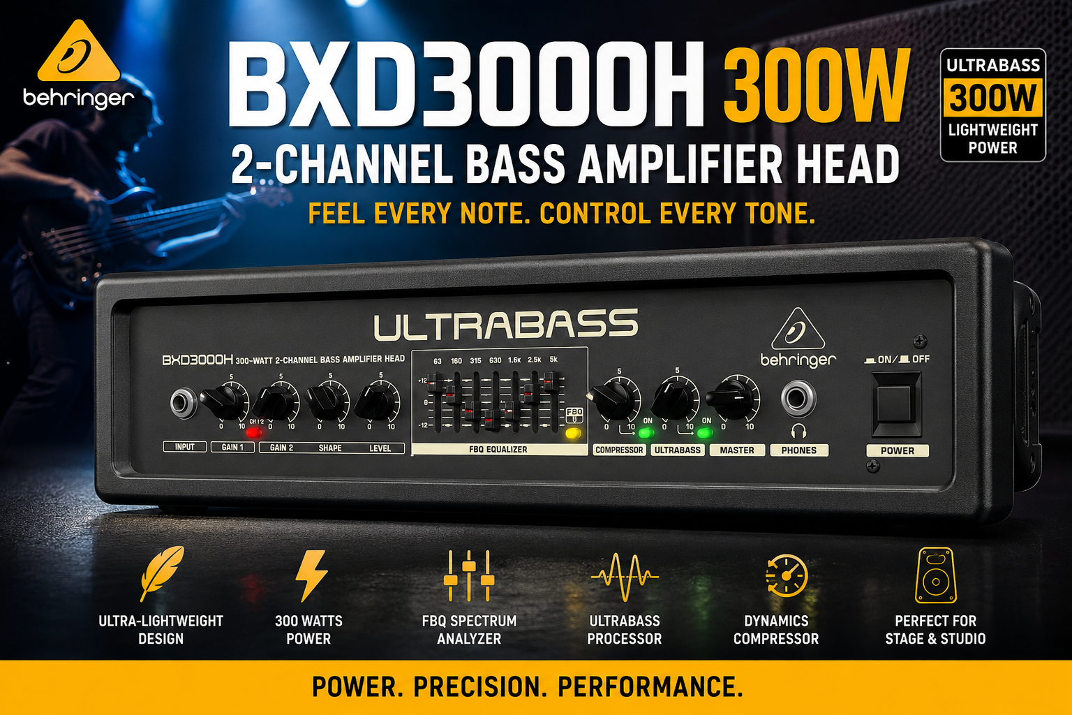 Kepala Amp Gitar Bass