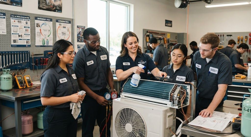 Split air conditioner servicing course