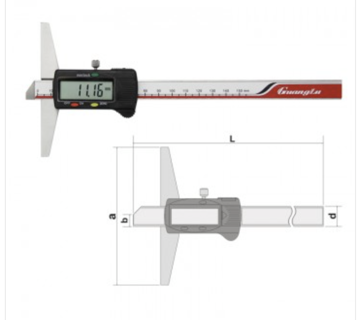 GUANGLU Digital Depth Gauge