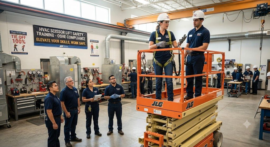 scissor lift safety training HVAC technicians