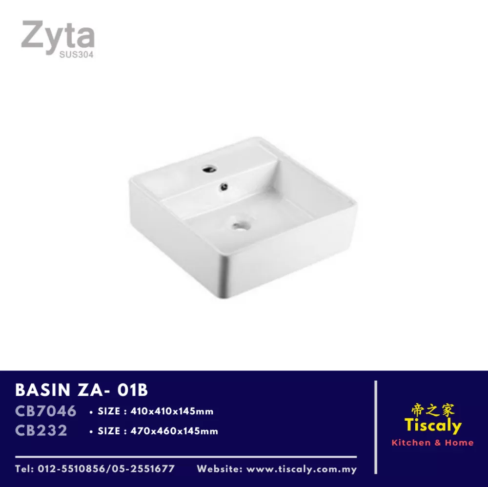 ZYTA WALL HUNG BASIN ZA-01B CB232