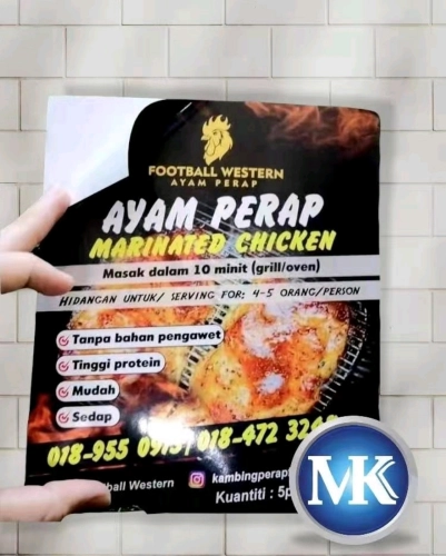 pelekat ayam perap