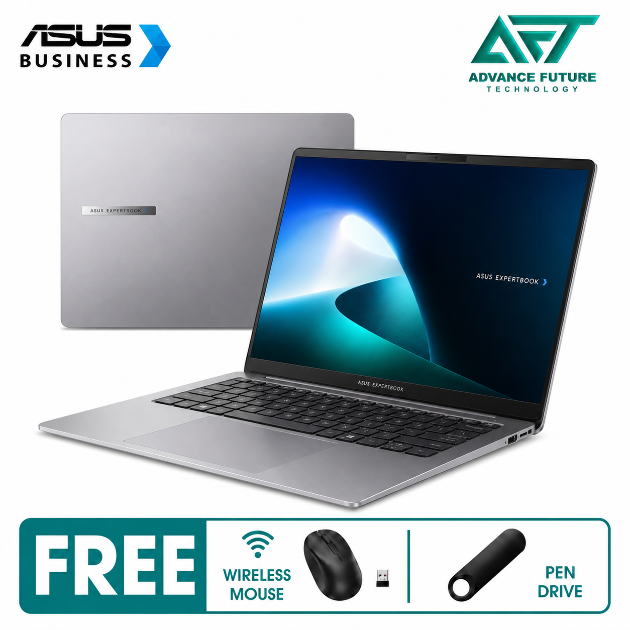 Asus ExpertBook P5 P5405CSA-NZ0763X 14" WQXGA Business Laptop Misty Grey ( Intel Core Ultra 5 226V, 16GB, 512GB SSD, Intel, W11Pro )