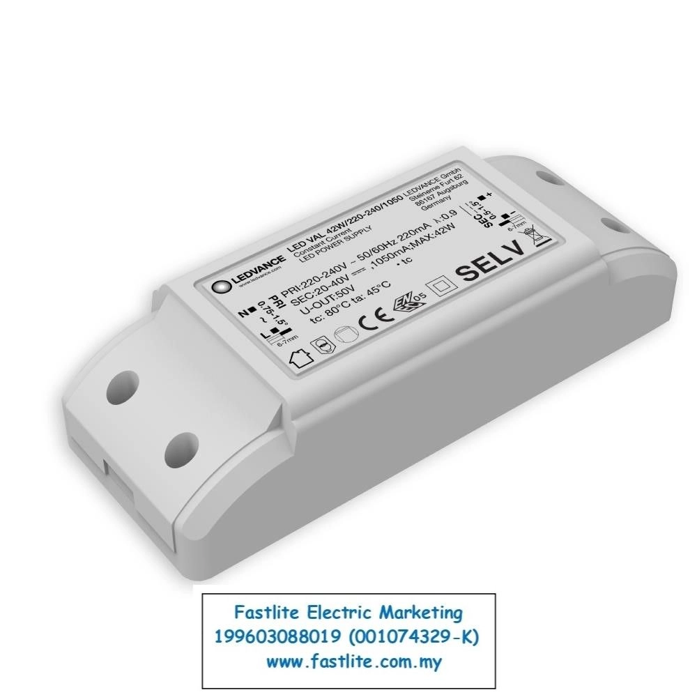 Ledvance LVED VAL 42W/220-240/1050 Constant Current LED Power Supply