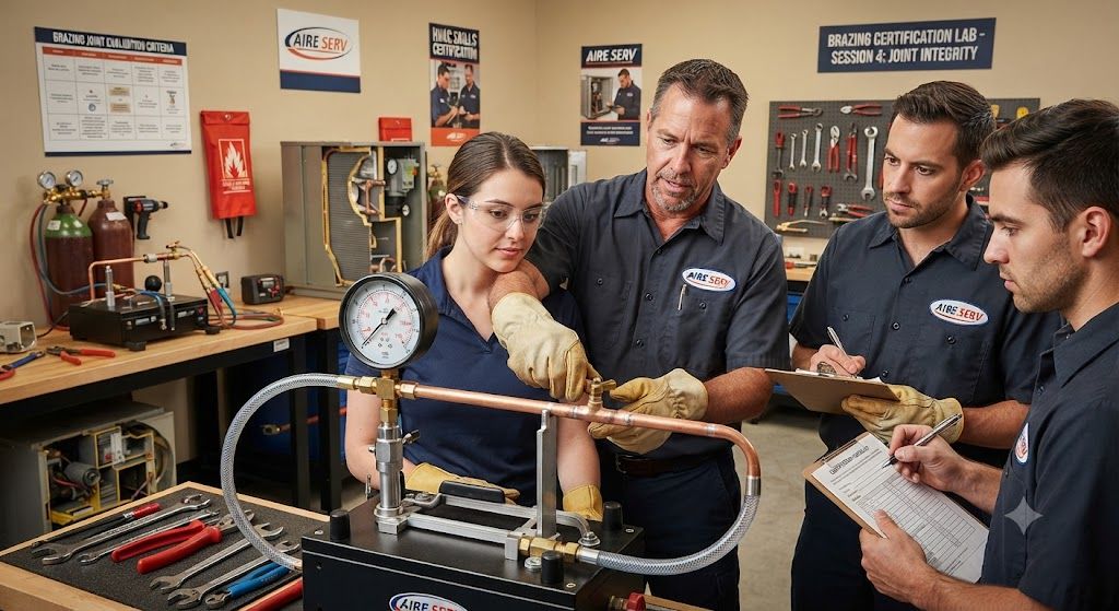 HVAC brazing joint strength certification training