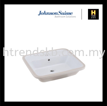 Johnson Suisse Gemelli Rectangular 560 1TH Undercounter Basin (WBAAGM201WW)