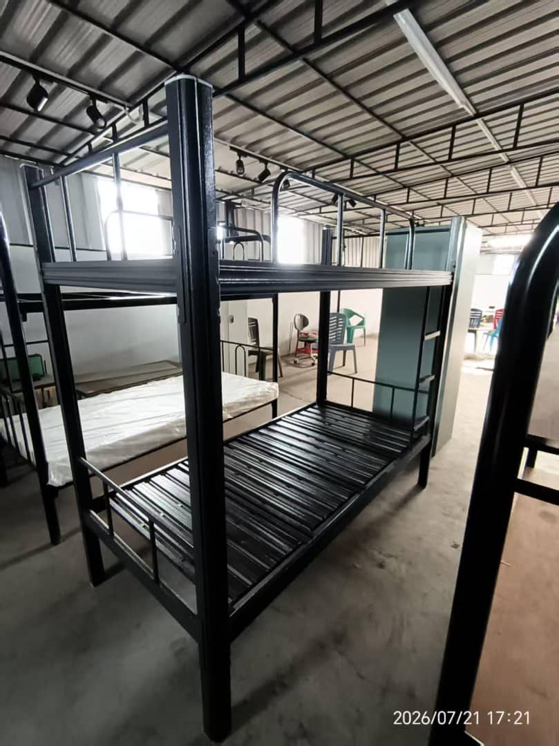 Super Heavy Duty Double Decker Metal Bed | Hostel Bunk Bed | JTK Approved Dormitory Bed Frame | Factory Worker & Student Hostel Bed Malaysia | Industrial Hostel Bunk Bed  | Deliver Penang, Kedah, KL, Puchong,Shah Alam, Cheras, Klang, Johor, Perak