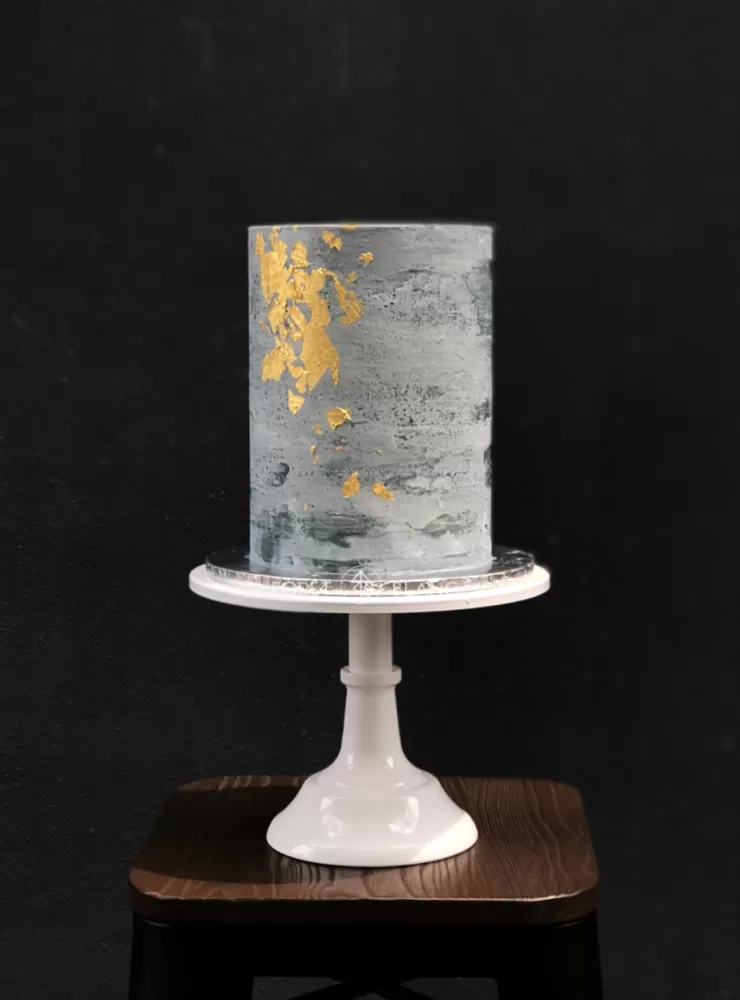 Grey Concrete Cake