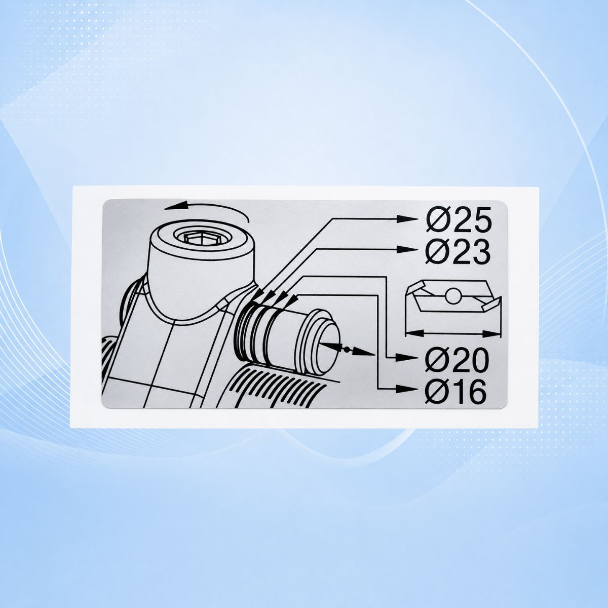 P/NO. 1619588 LABEL (FC116U)