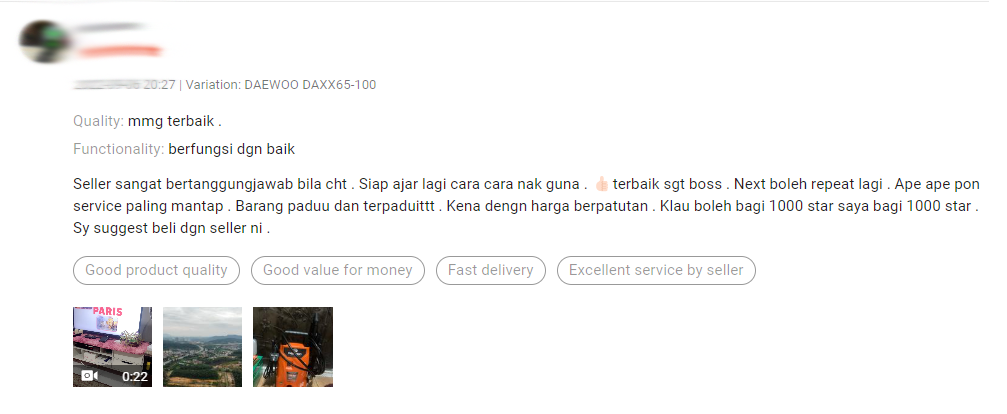 Testimonial 3 & JUN SENG TRADING & IRON WORKS