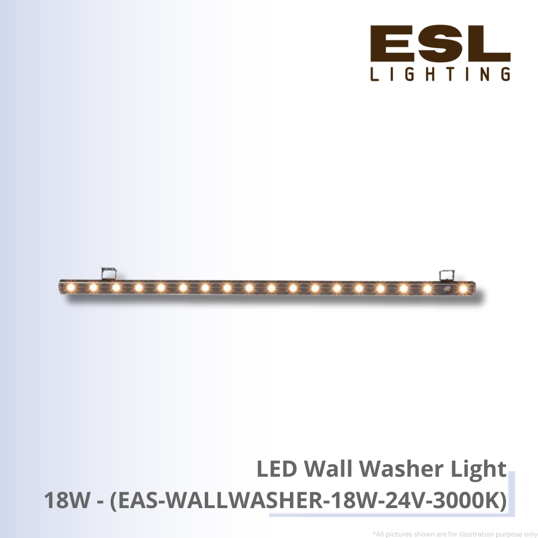 LED Wall Washer Light 18W - EAS-WALLWASHER-18W-24V-3000K IP65