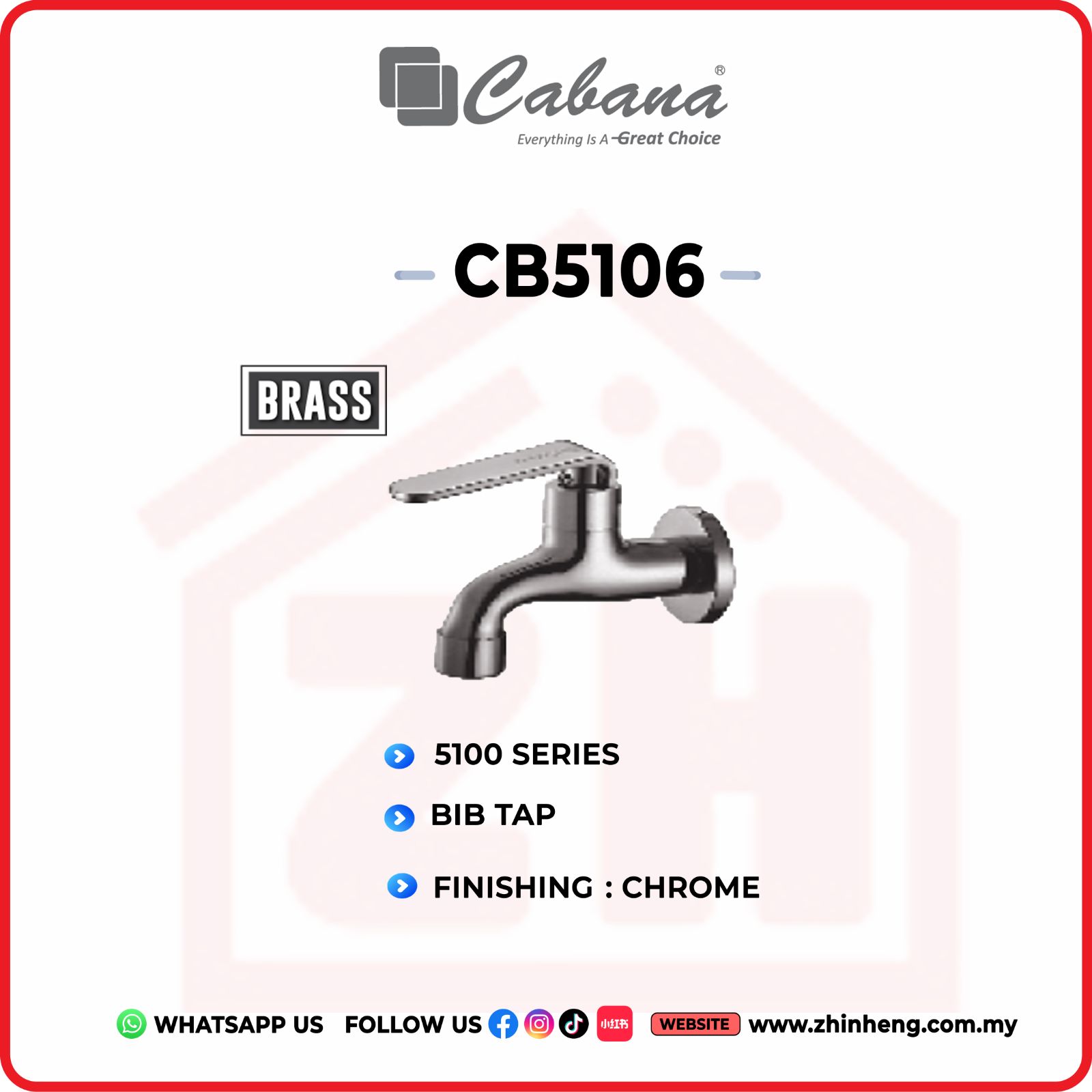 CABANA BIB TAP  CB5106