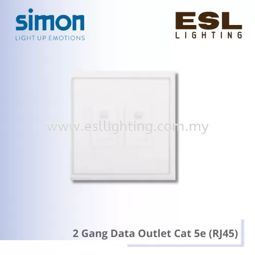 SIMON i7 SERIES 2 Gang Data Outlet Cat 5e (RJ45) - 705228