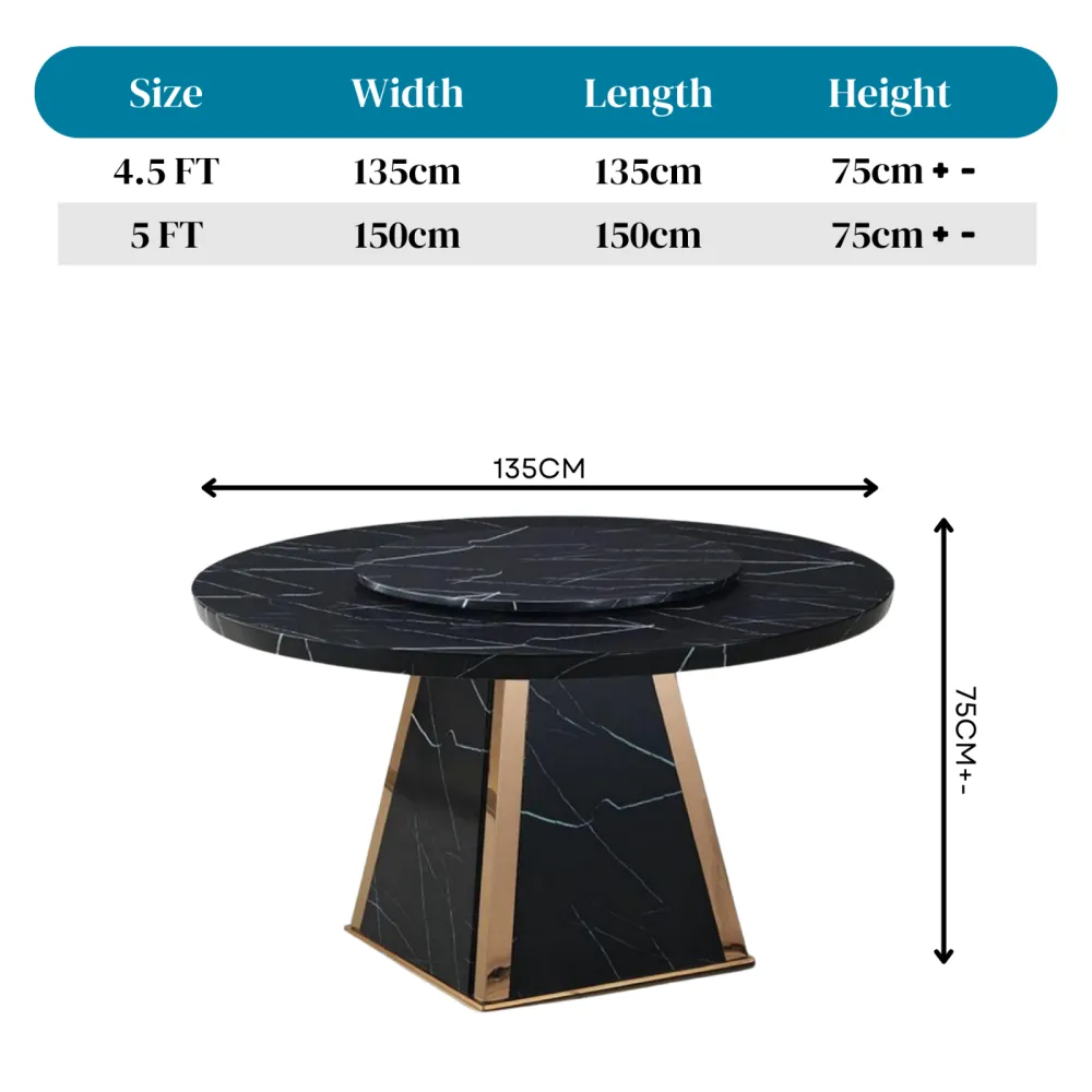 BlackGold Dining Table