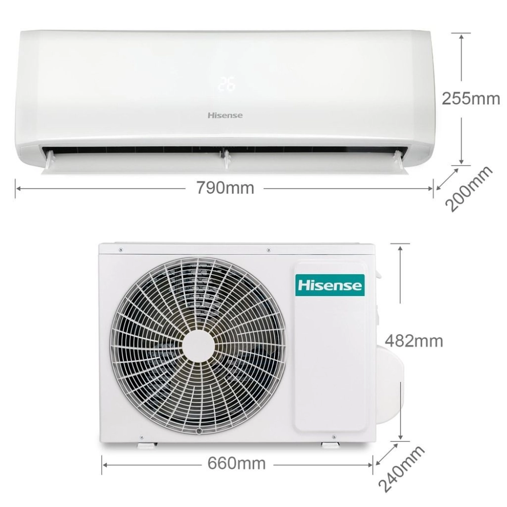 Hisense 1.0HP Standard Non-Inverter Air Con R32 AN09CBG