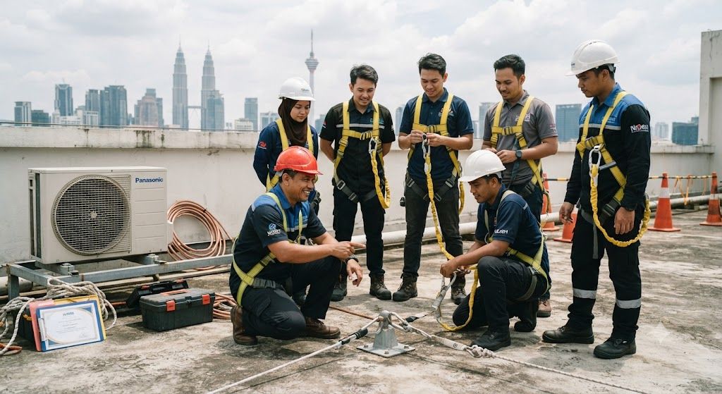 working at height competency training Malaysia HVAC