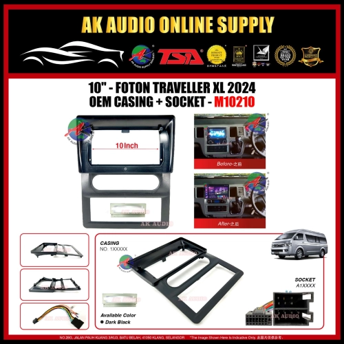 Foton Traveller XL 2024 Android 10” inch Casing + Socket - M10210