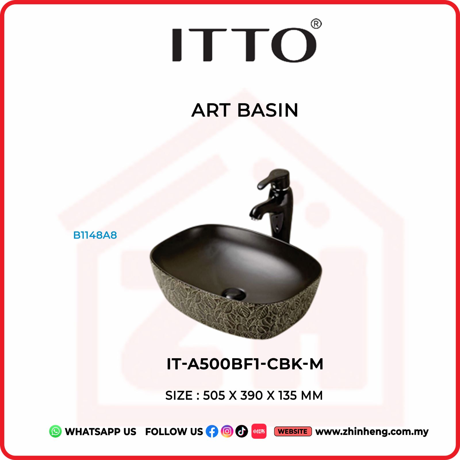 ITTO ART BASIN  IT-A500BF1-CBK-M