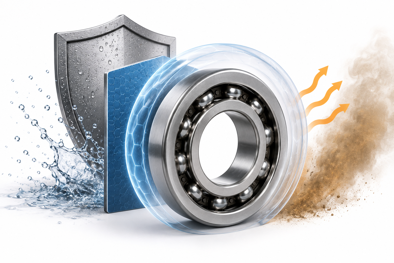 Electric Bearing Heat and Moisture Shield Protection