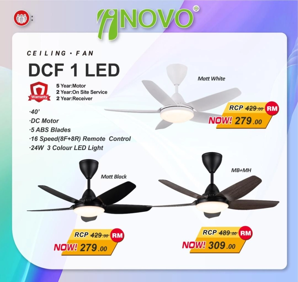 INOVO Ceiling Fan DCF 1 LED