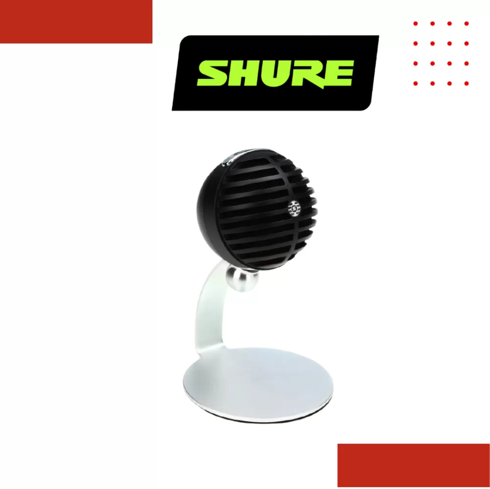 Shure MV5c Digital Condenser Microphone - All Black