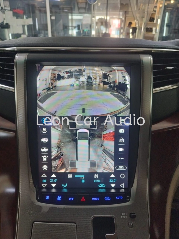 Toyota Vellfire Alphard anh20 home theater system oem 12.1" tesla android 4ram 64gb 360 3D panoramic view parking recorder camera player