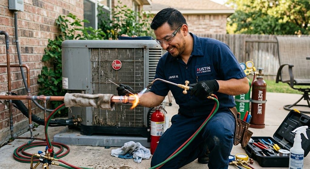 refrigeration brazing leak prevention method