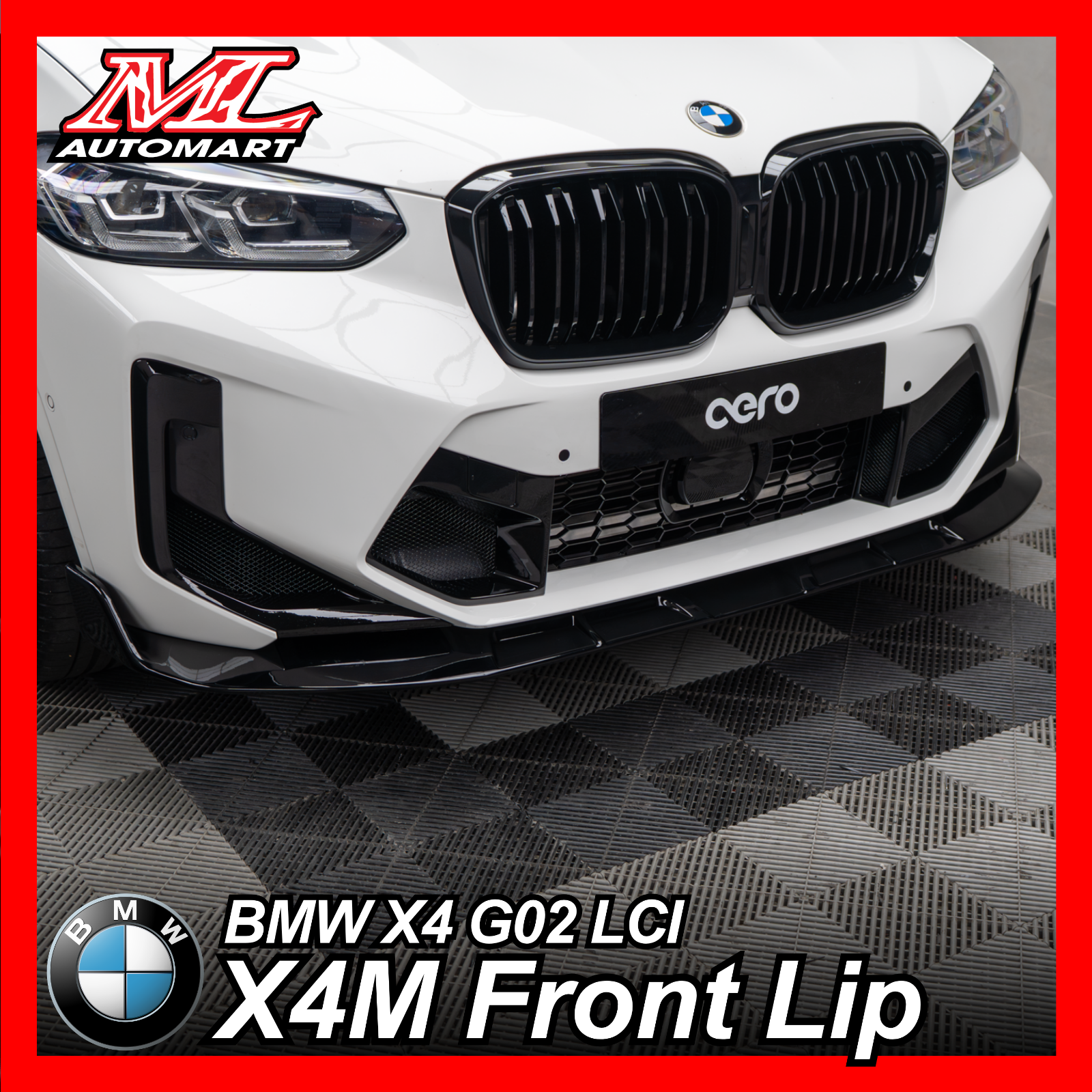 BMW X4 G02 LCI : X4M Front Lip
