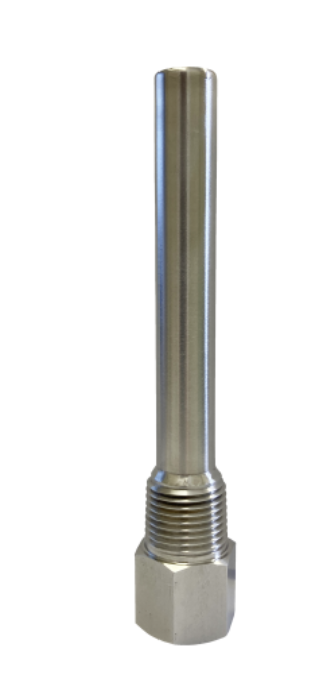 SK SATO No.3308-00  Thermowell for Remote Sensing Dial Thermometer, 1/2 PT, 100 mm Long