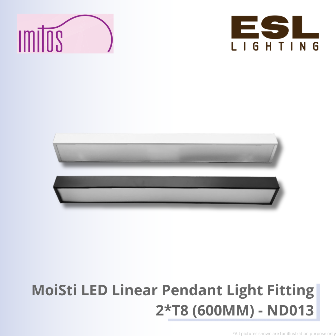 IMITOS MoiSti LED Linear Pendant Light Fitting 2*T8 (600MM) - ND013
