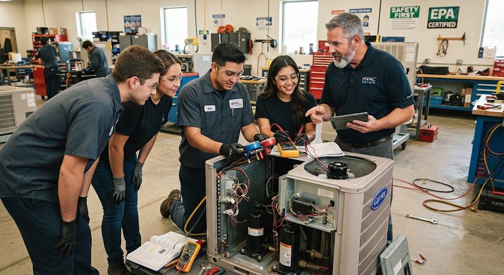HVAC equipment servicing course