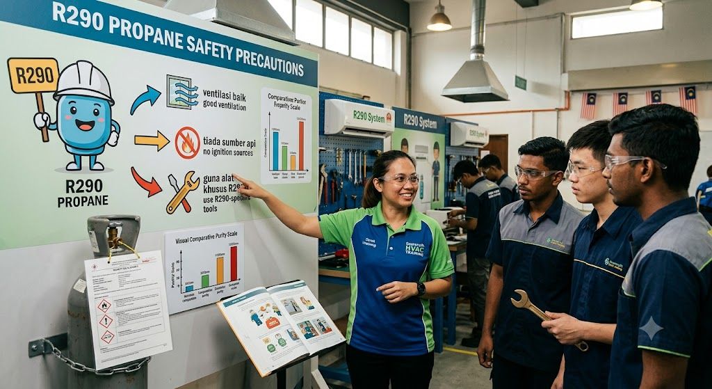 R290 handling safety precautions