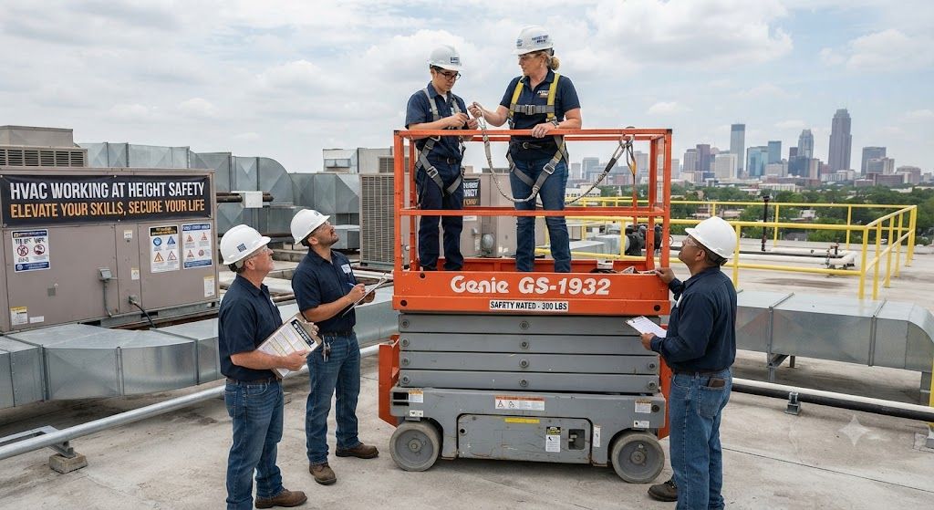 HVAC working at height platform safety standards