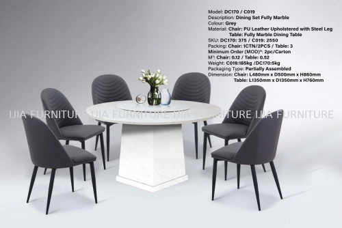 Fully Marble Dining Set DC170 / C019