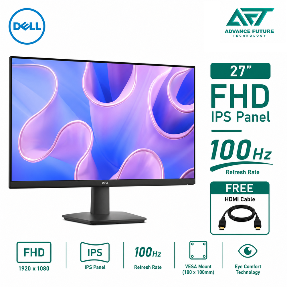 Dell 27 SE2725HM 27" FHD IPS 100Hz Flat Monitor ( HDMI, VGA, 3 Years Warranty )