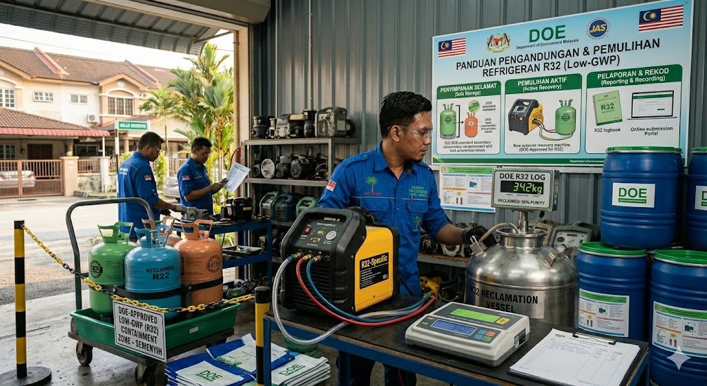 low GWP refrigerant containment Malaysia DOE