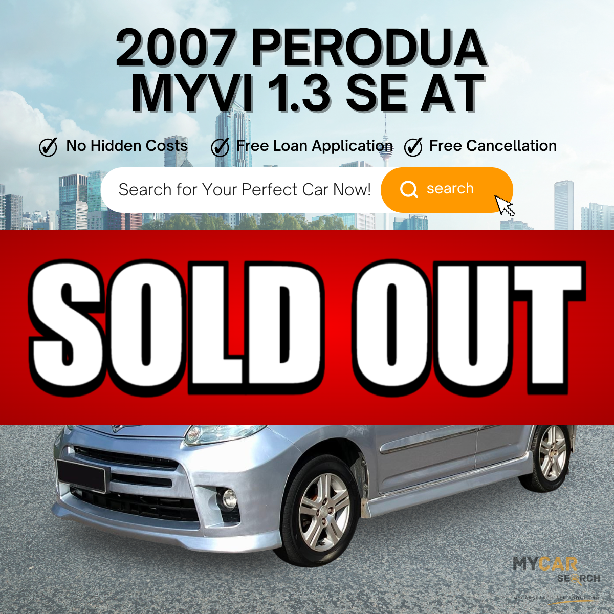 2007 PERODUA MYVI 1.3 SE AT
