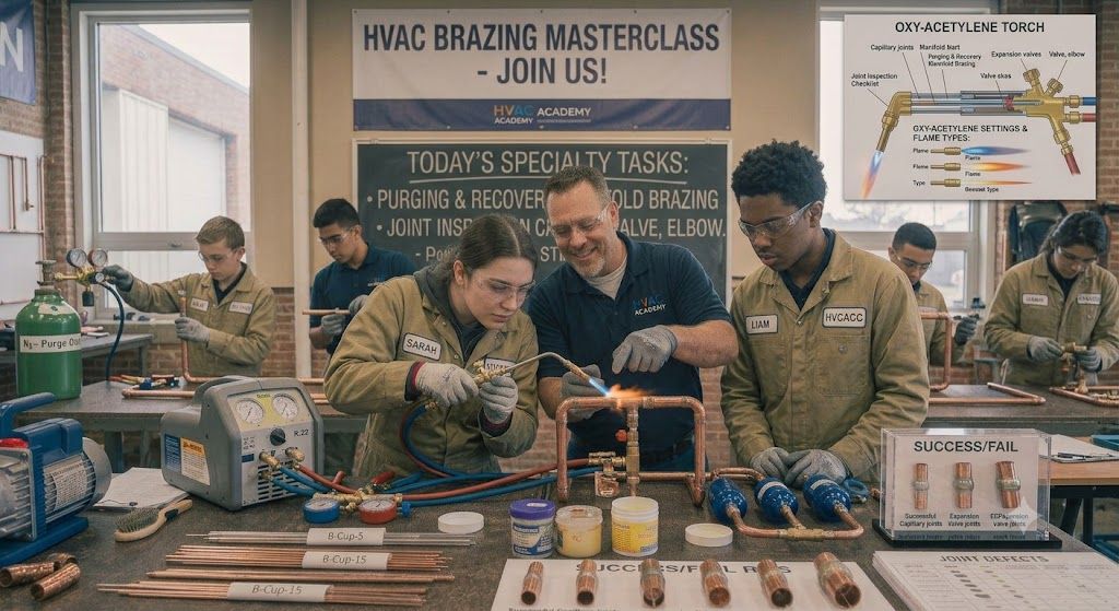 oxy acetylene brazing HVAC course