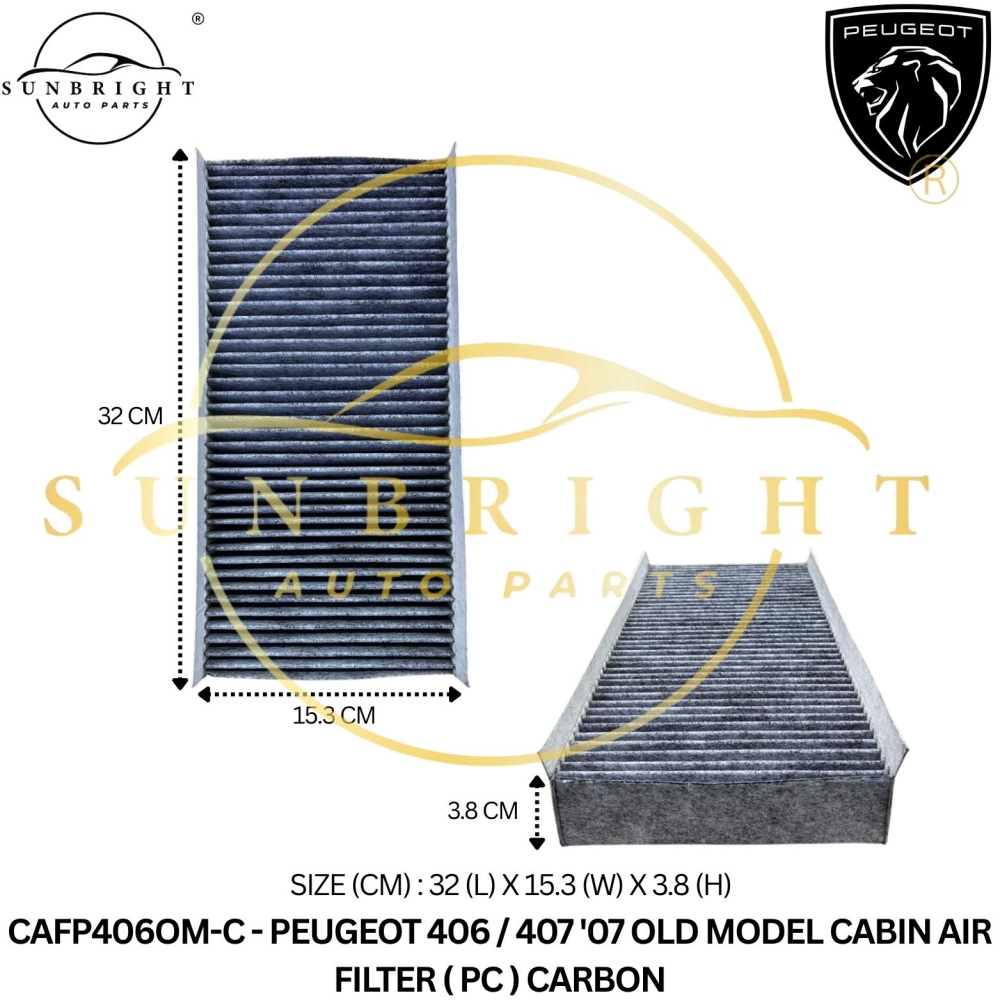 PEUGEOT 406 / 407 '07 OLD MODEL CABIN AIR FILTER ( PC ) CARBON