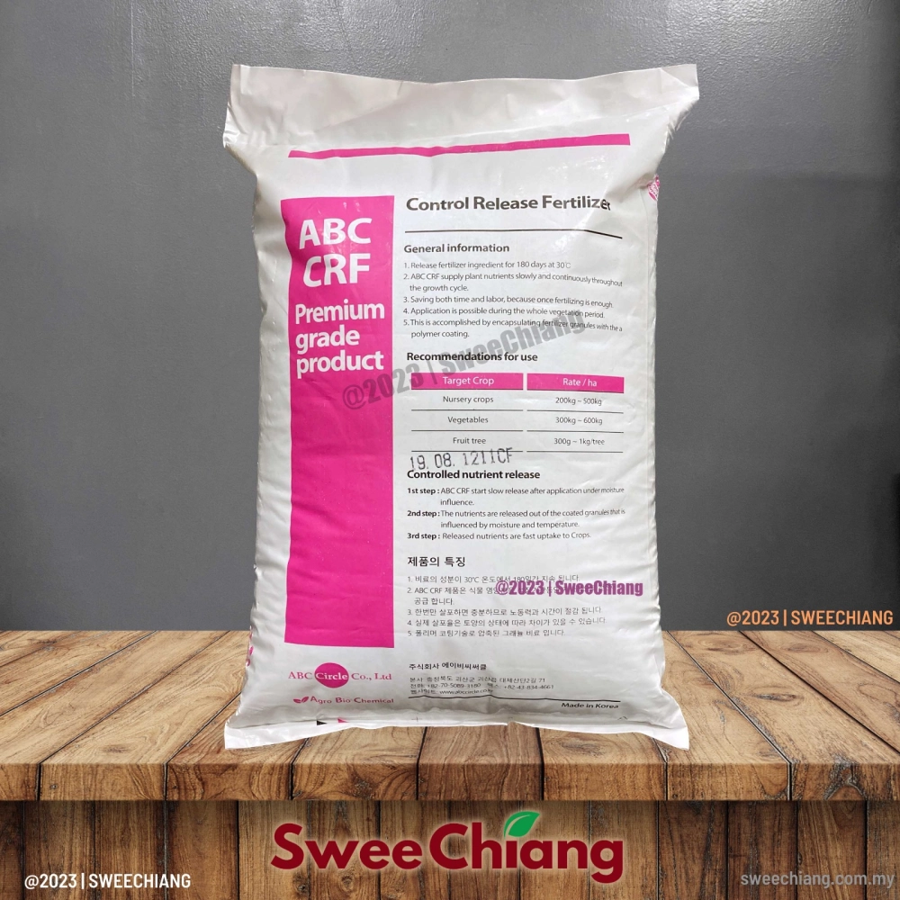 ABC CRF Controlled Release Fertilizer 15-15-6-4 20kg