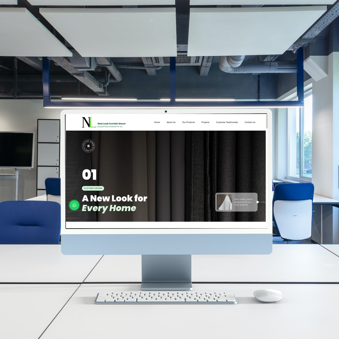 Newlookcurtaindecor Website Design & SEO Case Study | New Look Curtain Decor Custom in Selangor