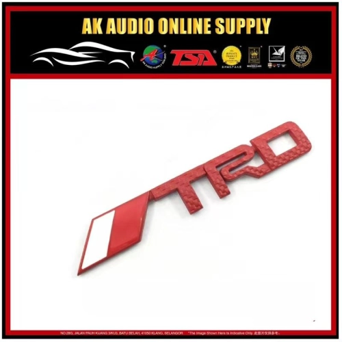 TRD Carbon Fiber 3D Decal Sticker Grille Emblem For Toyota - A12754